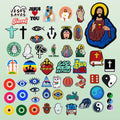 Wholesale Customized 2D DIY Rubber Clog Sandal Accessories Jesus Virgin Mary Shoe Charms Gog Blessed Bible Shoes Decorations for