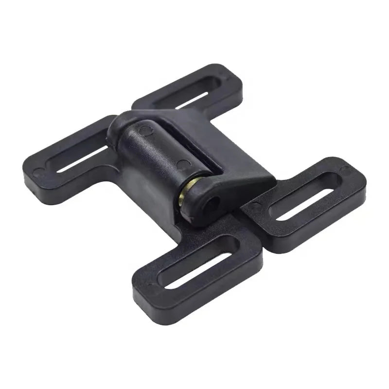 Black Nylon Hinge with Double Ball Catch Door Closers for Connecting Aluminum Profiles Furniture