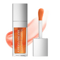 Hydrating 6 Colors Moisturizing Lip Oil Gloss Long Lasting Nourishing Tinted Lip Balm for Lip Care Dry with Big Brush Head