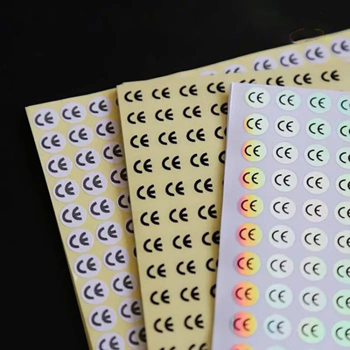 Oem Factory Logo CE Electronic Industry Waterproof Removable Reusable Vinyl Kiss Cut Sticker Sheet Label