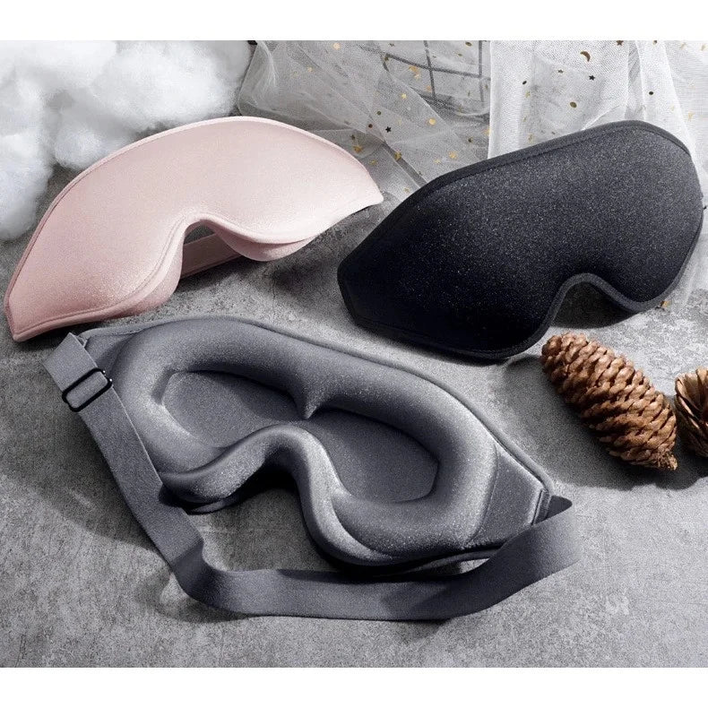 3D Memory Foam Sleeping Eye Mask Soft Breathable Comfortable Face Eye Mask Eyeshade for Noon Nap Men/Women Eye Health Supplies