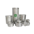 10ml 15ml 30ml 50ml 100ml 150ml 200ml 250ml Wholesale Aluminum Jar With Screw  Lid Round Silver Cosmetic Tin Container Can D888