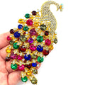 Extra Large Size Colorful Crystal Rhinestone Brooch Hot Selling Jewelry Pin Accessories Boutique Brooch