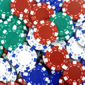 Hot Selling Blank pp Plastic Dice Poker Chips 40mm Multi Color Chips You logo Can Custom 1000pcs Per Carton From Chinese Factory