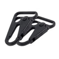 Factory Supply Outdoor Carabiner HK Sport Metal Olecranon Snap Clasp 25mm Black Snap Hook Buckle