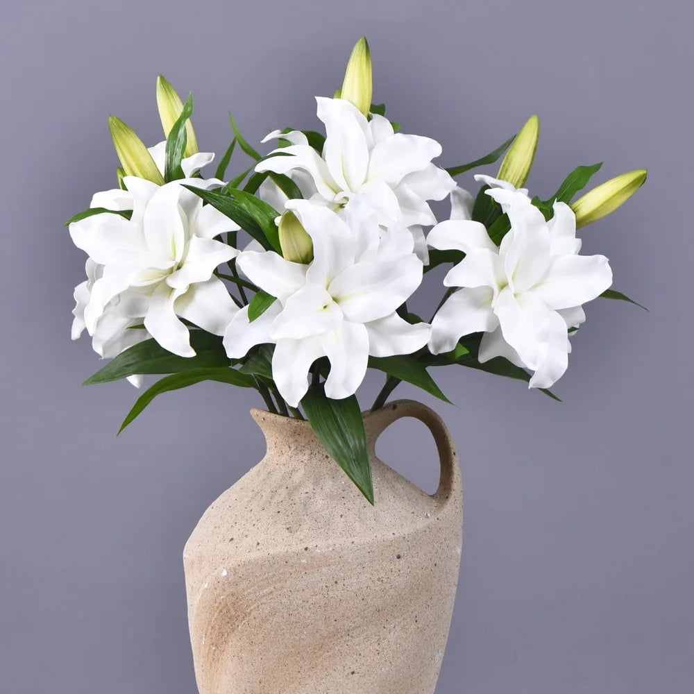 I886 Artificial Flower Living Room Hotel Wedding Flower Arrangement High-grade EVA Lily Flowers