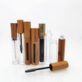10ml OEM Cosmetics Makeup Lash Bottle Packaging Bamboo Wands Tube Container Empty Mascara Tubes with Window Stock