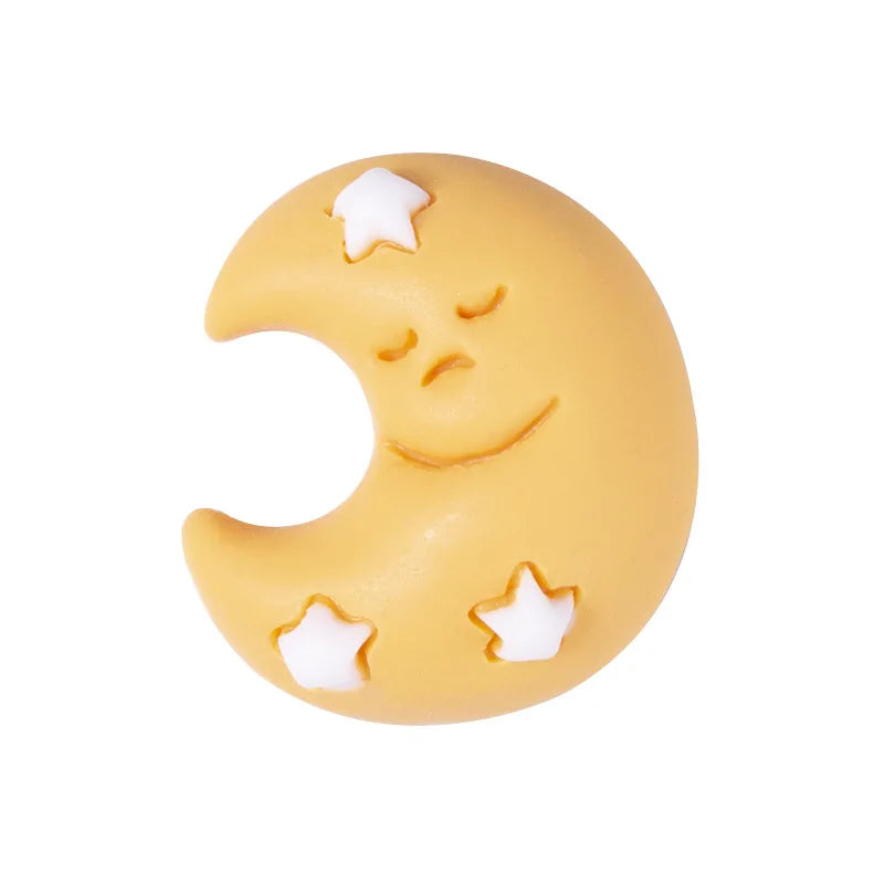 Cute Star Sun Moon Charms Resin Cream DIY Phone Decorate Material Polyresin Candy Style for Gifts Model Pattern