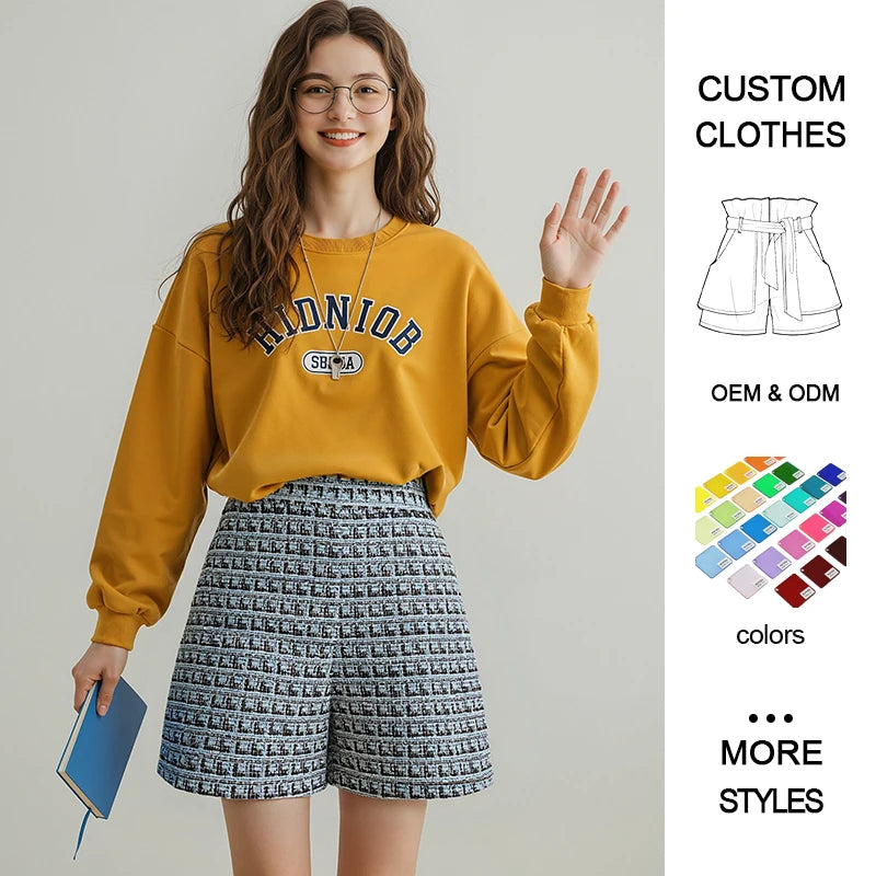 High Quality Ladies Casual Shorts Waterproof Breathable Quick Dry Mid Waist Loose Fit Washed Technique Activewear Pockets Hot