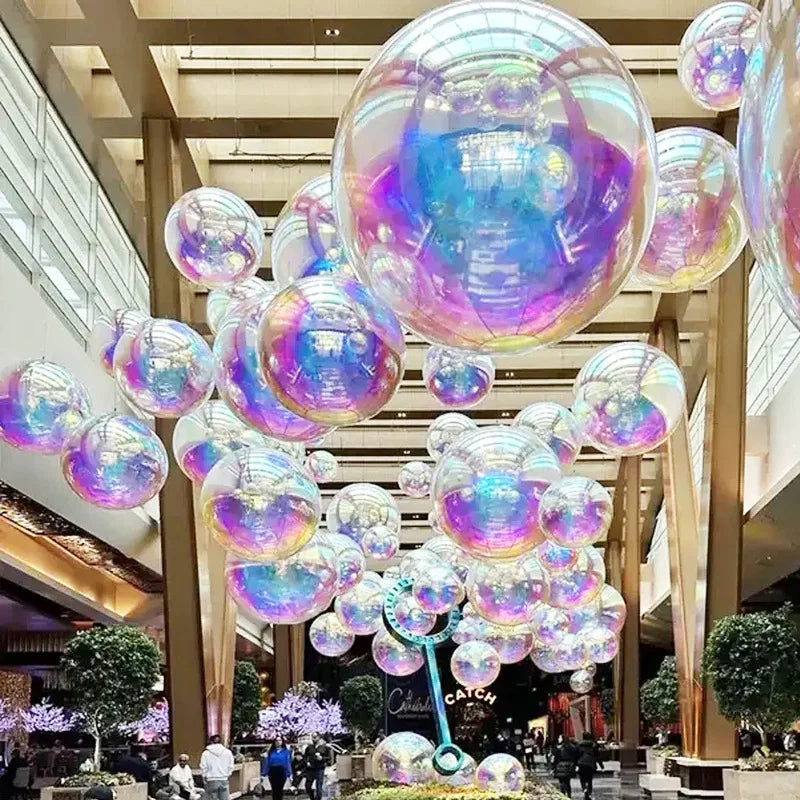 Outdoor Indoor Parties Wedding Christmas Holidays Event Decoration Colorful PVC Mirror Ball Inflatable Clear Ball