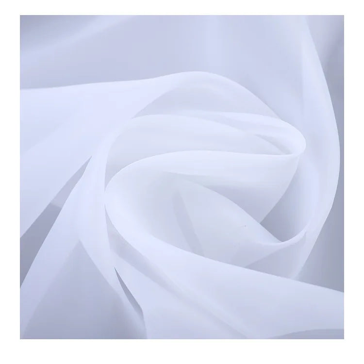 For Amazon Hot Selling White Polyester Stiff Organza Fabric Lightweight Sheer Woven Quick-Dry for Toys Upholstery Kids-Cheap Pri