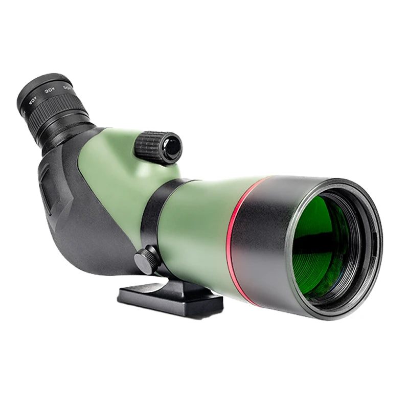 High Clear 20-60x60 Bak4 Waterproof Spotting Scope Hunting Bird Watching Telescope with Mobile Phone Holder for Hiking Traveling