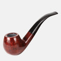 Erliao Briar Wood Tobacco Pipe Handcrafted Classic Design Food Grade Resin Mouthpiece Detachable Easy Clean
