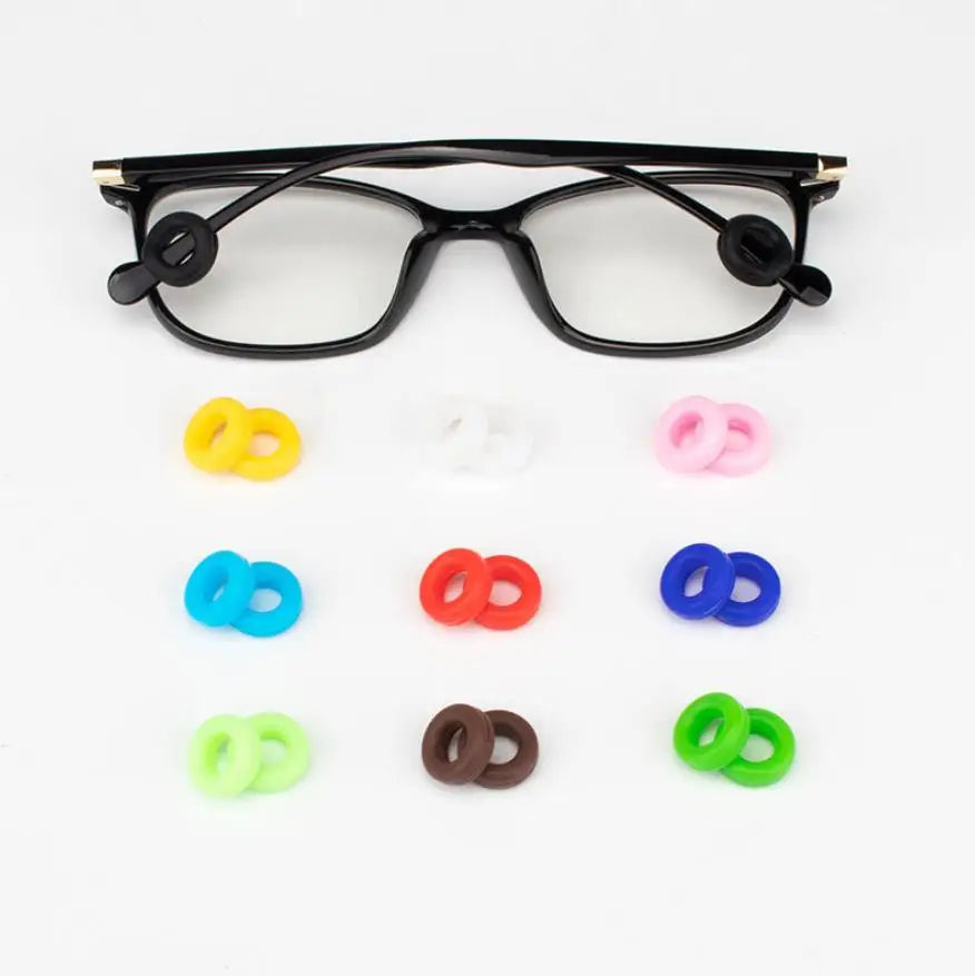 Silicone Round Anti Slip Glasses Ear Hooks Tip Eyeglasses Grip Temple Holder