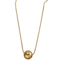 New Hiphop Titanium Geometric Ball Pendant Necklace Women Men Stainless Steel Snake Chain Choker Necklace Jewelry