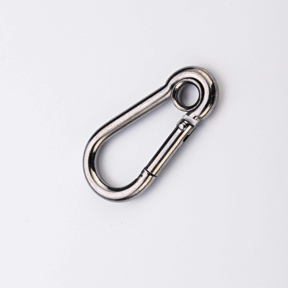 Polished Metal Quick Link Connector - Heavy Duty Wire Gate Snap Buckle for Outdoor Survival Tools & Hammock Hanging
