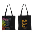 Fashion Recyclable Shopping Cotton Bag Tote Bag Cotton Custom Printed Canvas Bag Tote With Full Page Heat Transfer Printing