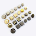 Meetee G8-1 Alloy Arc Flat Screw Bucket Nail Bag Leather Goods Hardware Accessories Handbag Decorative Rivets