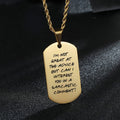 Gift Preferred with Gift Box Disc Stainless Steel Engraved Custom Picture and Lettering Suitable for Couples Twist Chain Pendant