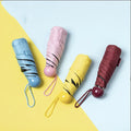 Mini Capsule Shaped Three Design Paraplui Payung Sombrillas Paraguas Plegable Folding Capsule Umbrella With Logo Prints Capsule