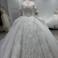 Jancember XS009 Crystal Off Shoulder Sequins Rhinestones Ball Gown Wedding Dresses for Women