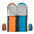JSJM Wholesale Office Lunch Break Sleeping Bag Can Be Combined With Hood Adult Outdoor Camping Envelope Sleeping Bag