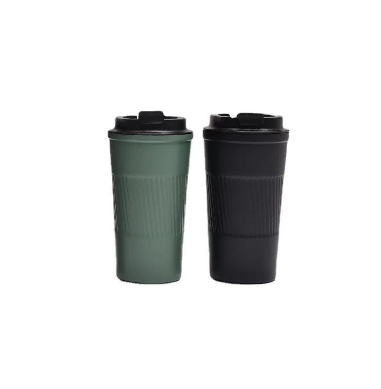 Travel Office Coffee Mug with Lid Double Wall Insulation Stainless Steel Coffee Cup