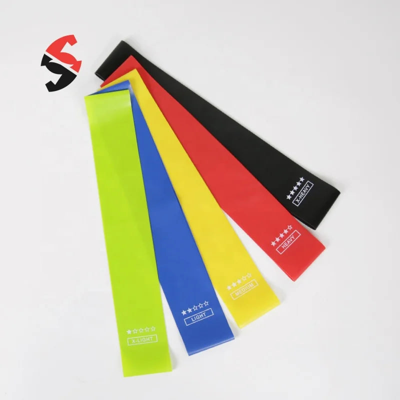 Natural Latex Fitness Gym Yoga Mini Stretch Resistance Loop Bands