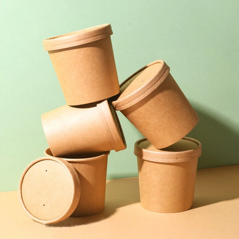 Custom Design Direct Factory Supply Hot Sale Kraft Paper Noodle Cup for Chinese Food
