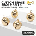 Christmas Solid Brass Vintage Handcrafted Small Hanging Bell Melodic Call Bell Hotel & Wedding High Decibel Crafting Supplies