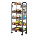 Wholesale Metal 4 Tier Utility Storage Trolley with Food Spice Storage for Office Kitchen Bedroom Bathroom
