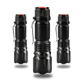 Portable Outdoor Water Resistant Torch Flash Light Powerful Rechargeable Mini Flash Light with Two Modes