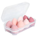 2025 New Arrive 8 in One Colorful Waterdrop pink Design Makeup Sponge Cosmetic Powder Puff Sponge