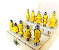 Kits012 10pcs Architectural Molding Router Bit Set - 12mm Shank Line Knife Woodworking Cutter Tenon Cutter for Woodworking