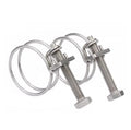 Heavy Duty Stainless Steel Adjustable Double Loop Wire Hose Clamp Inch/Metric Polished Surface