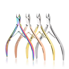 Wholesale Curved Stainless Steel Nail Clipper Dead Skin Scissors Cuticle Remover Manicure Tool Wide Jaw Opening Durable