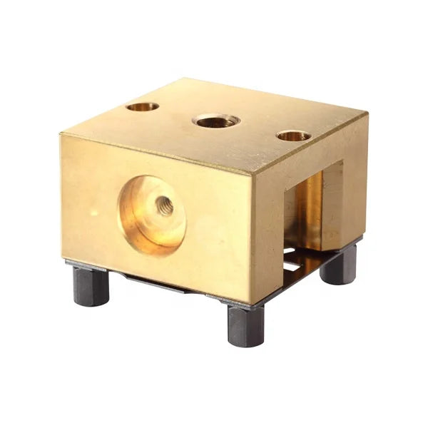 Hot Selling HPEDM Compatible Brass Electrode Uniplate Holder with Chip Hole HE-E06461 for CNC EDM Machine OEM Customizable