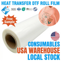 30cm 37cm 50cm 60cm Heat Transfer Pet Roll Dtf Transfer Film for T- Shirt Dtf Printing Instant Hot Peel DTF Film