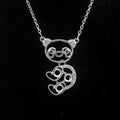 Sterling Silver 4*4mm Semi Mount Necklace Empty Support Blank Claw Setting S925 Base Holder Without Center Stone for DIY Inlay