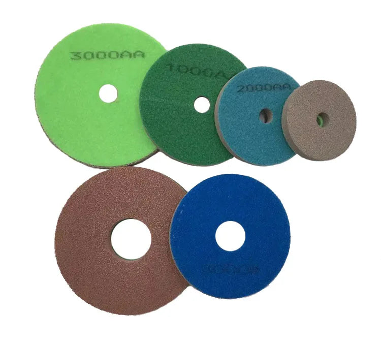 4inch 100mm  Diamond Sponge Polishing Pad Marble Sponge Flexible Polisher Buffing Pads Dry Sanding Pads for Stone Marble  Sto
