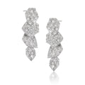 DEYIN Wholesale  Fashion Jewelry 925 Sterling Silver Women Trendy Earrings Long Irregular Silver 925 Geometry Drop Earrings