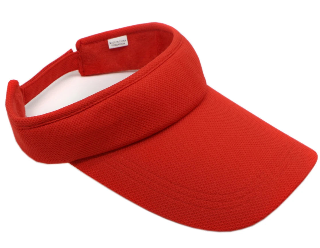 Wholesale Summer Breathable Mesh air Tech Performance Fabric Golf Cap Sun Visor