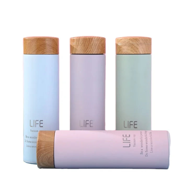 500ml 304 Stainless Steel Double Wall Vacuum Insulated Eco-Friendly Novelty Design Lid Customized Logo Water Bottle 6-12 Hours
