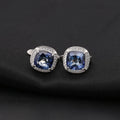 Abiding Fashion 925 Sterling Silver Mystic Quartz Jewelry Single Stone Design Earring for Girl