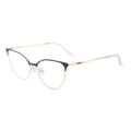 YC OPTICAL  2024 High End Fashion Ladies Cat Eye Glasses Frames CE Certification Private Label Metal Eyewear for Womens