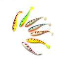 SNEDA Wholesale Soft Lures 70mm 2.1g Baits Fishing Lure Leurre Shad Silicone Bait T Tail Wobblers for Black Fish Fishing