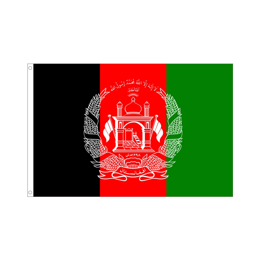 High Quality Cheap Customized Afghanistan Country Flag Ready to Ship Flag