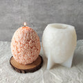 Silicone 3D Flower Ball Candle Molds DIY Handmade Art Candle Molds with OPP Bag Packaging