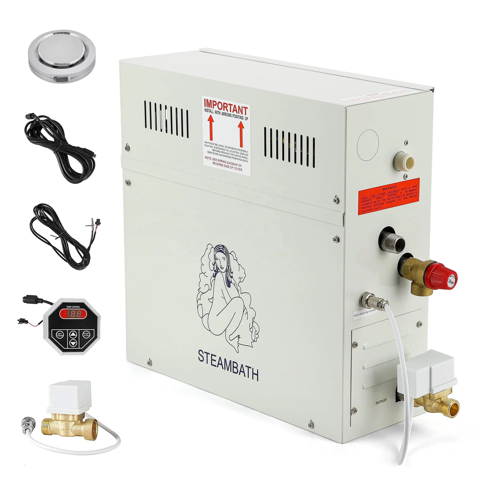 STCMOET Wet Steam Spa Sauna 9kw Steam Generator for Sauna Room
