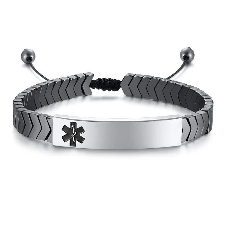Hot Selling  Custom Popular Enrgaved Stainless Steel Bracelet Jewelry